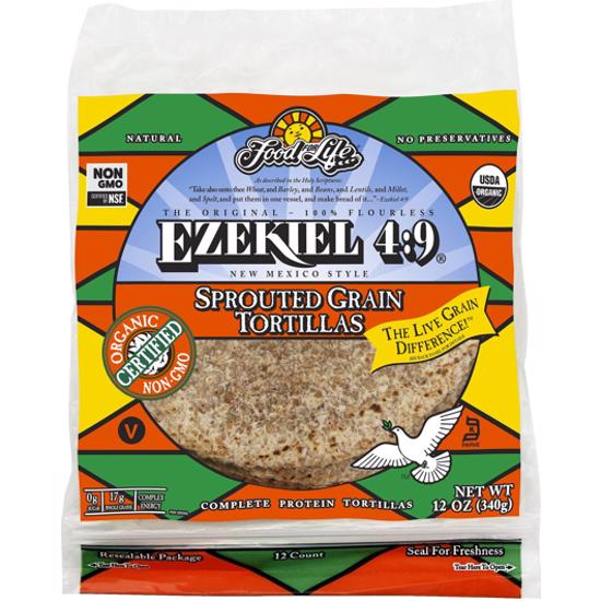 EZEKIEL SPROUTED WHOLE GRAIN TORTILLAS 6PK