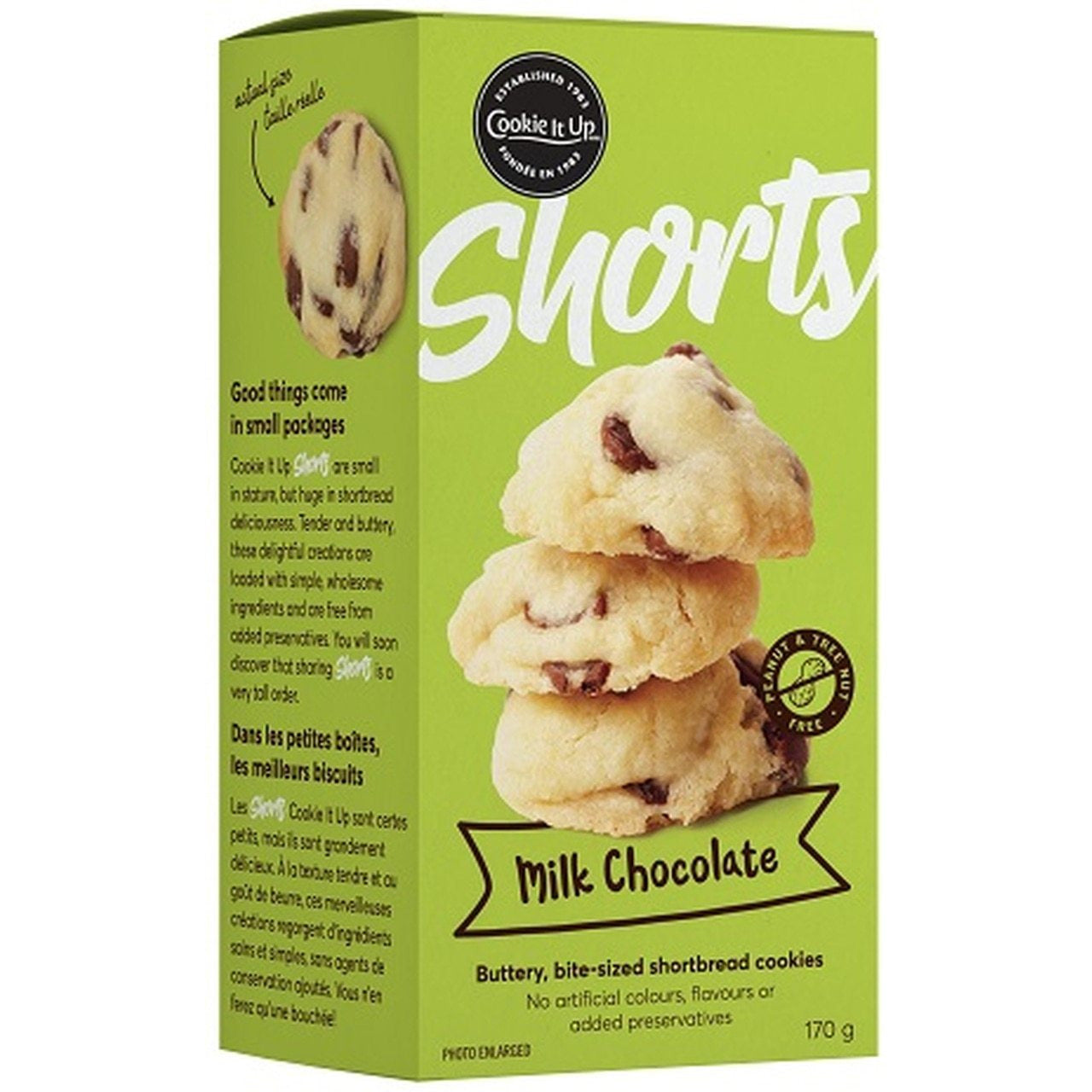 MILK CHOCOLATE SHORTS COOKIES