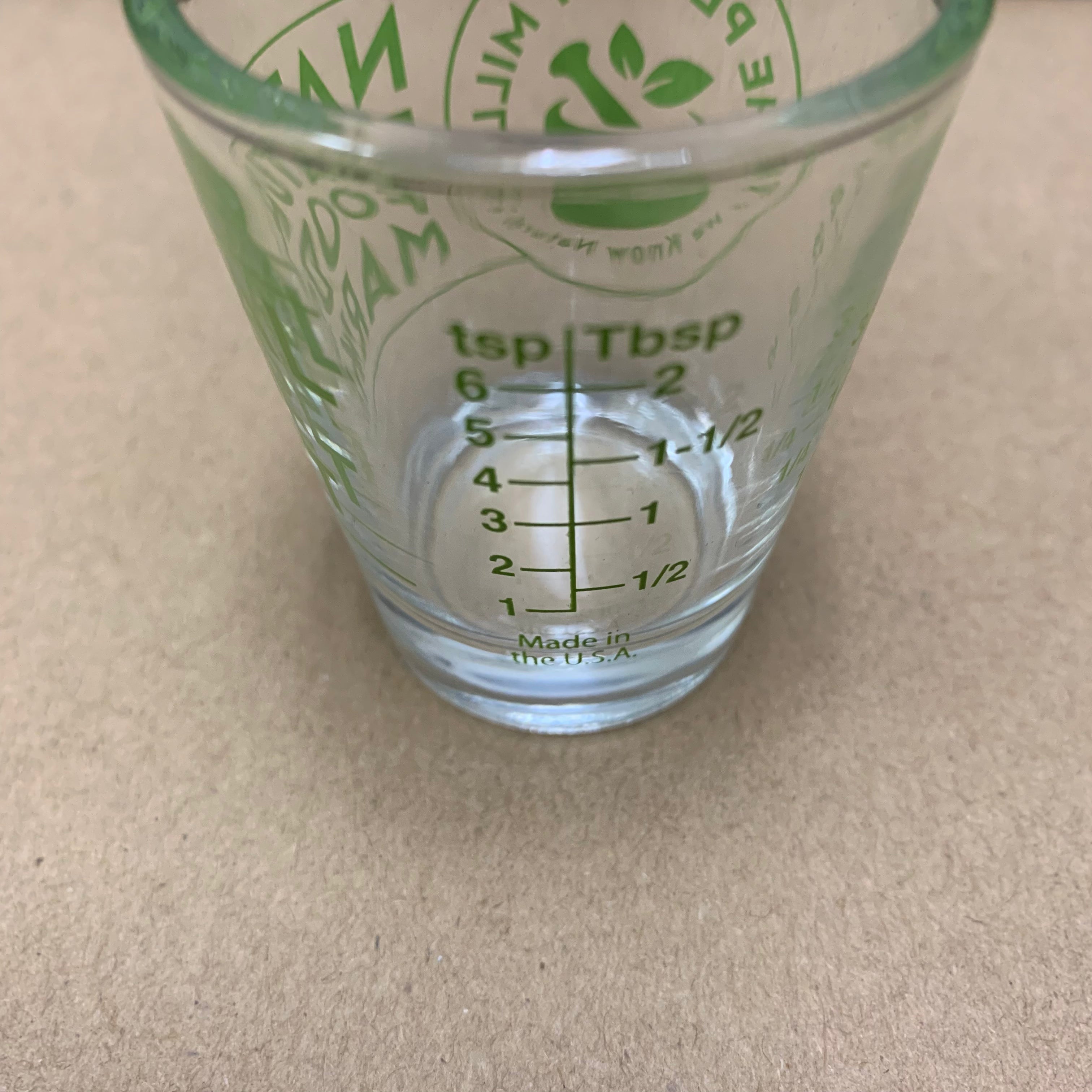 SHOT GLASS WITH GRADUATED MEASURE