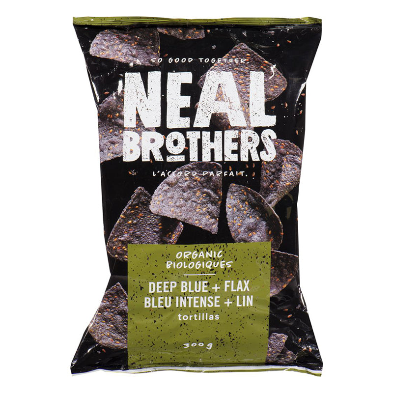 DEEP BLUE + FLAX TORTILLA CHIPS