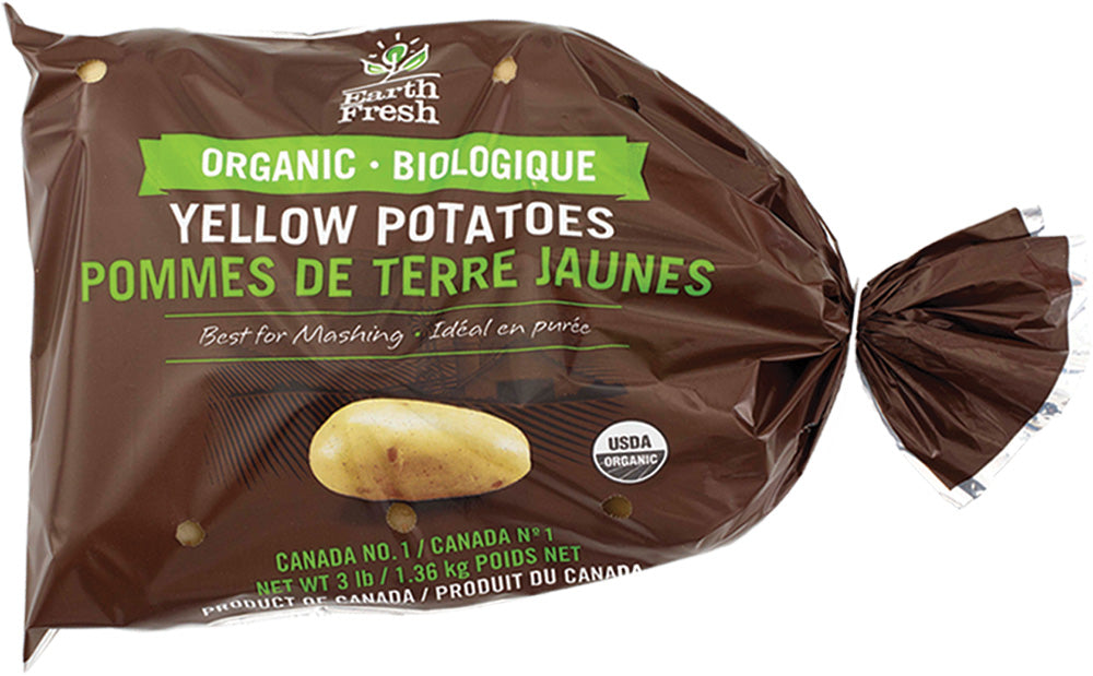 ORGANIC YELLOW POTATOES 3LB BAG