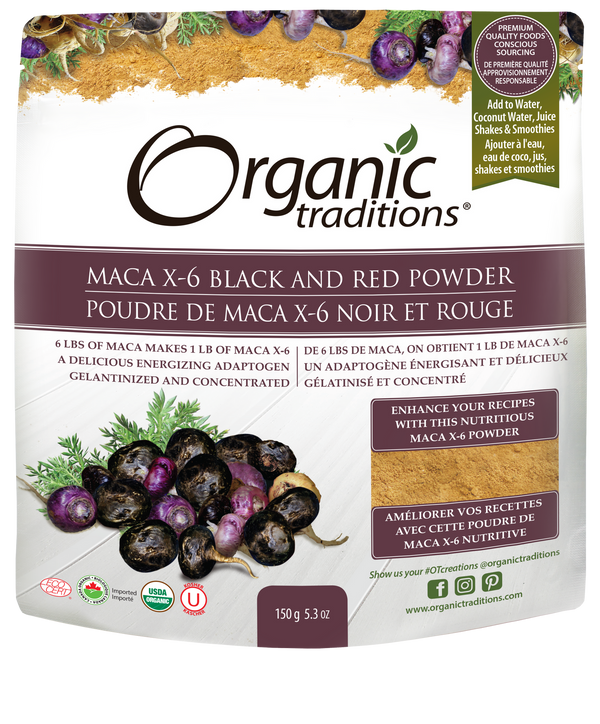 ORGANIC MACA X-6 BLACK & RED POWDER 150G