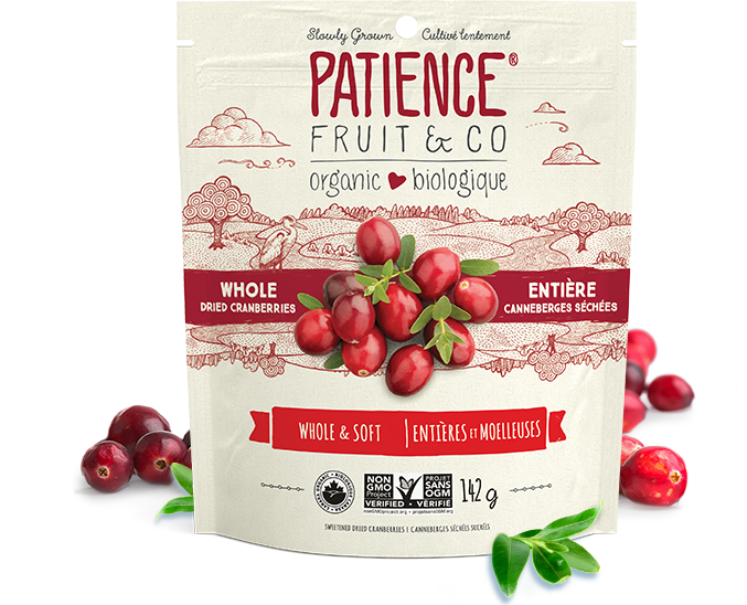 ORGANIC WHOLE DRIED CRANBERRIES 113G