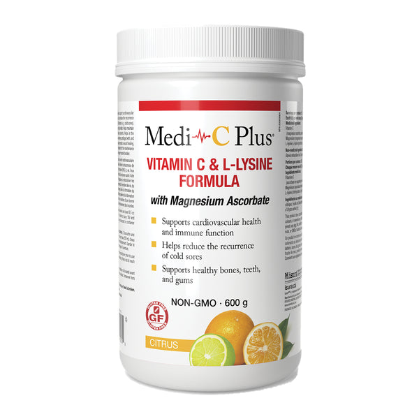 VITAMIN C & L-LYSINE WITH MAGNESIUM ASCORBATE - CITRUS 600G