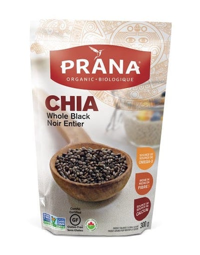 ORGANIC WHOLE BLACK CHIA SEEDS 300G