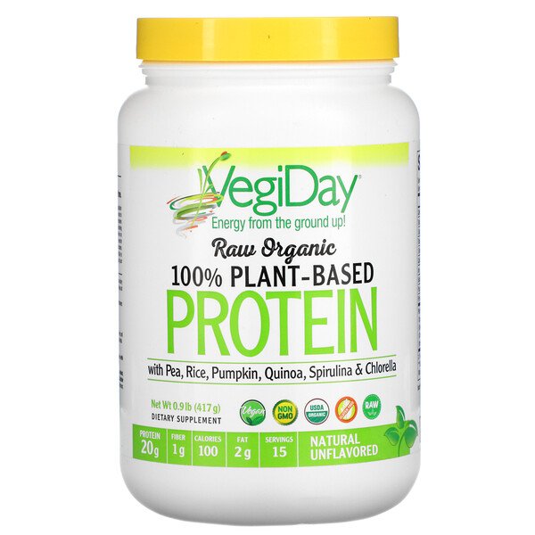 ORGANIC VEGAN RAW PROTEIN UNFLAVOURED 840G