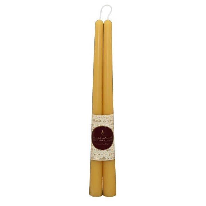 BEESWAX CANDLES GOLD TAPERS