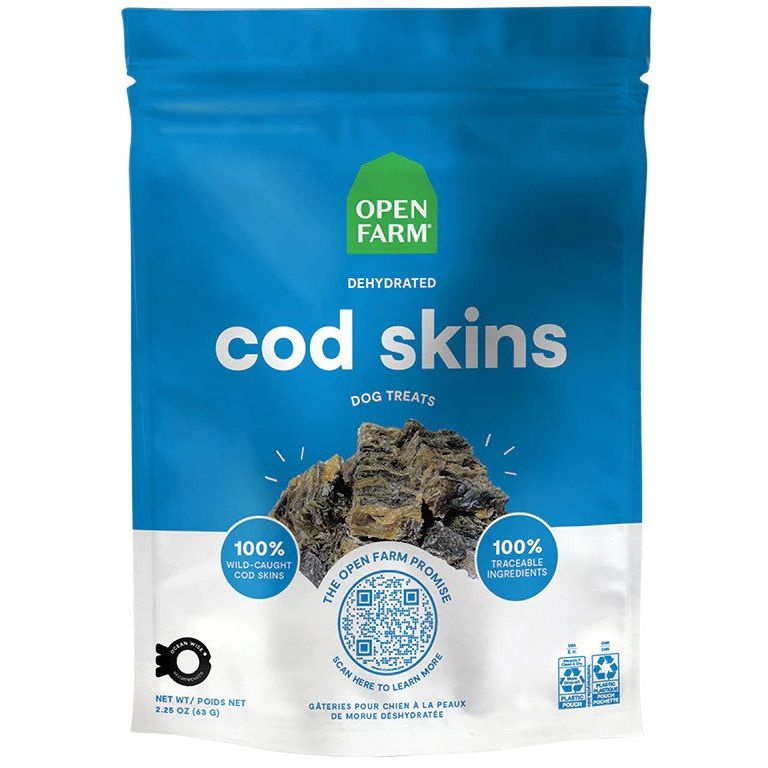 DOG TREATS DEHYDRATED COD SKIN