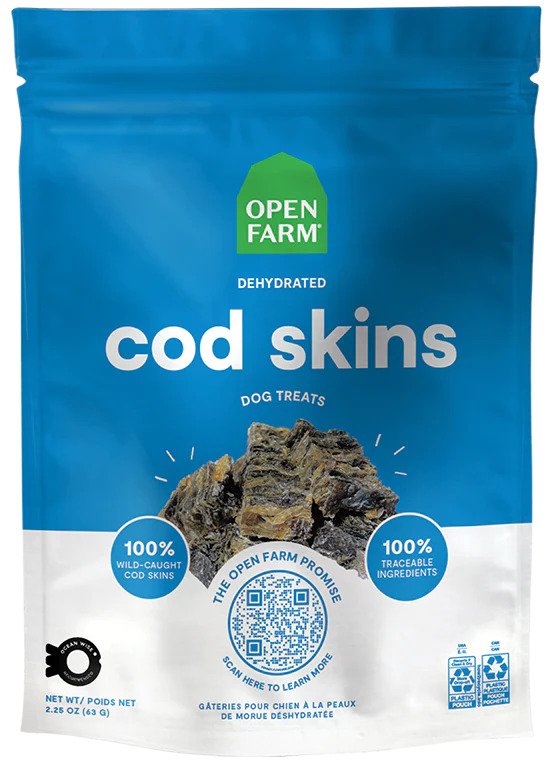 DOG TREATS DEHYDRATED COD SKIN