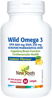 WILD OMEGA-3 EPA 660MG DHA 330MG LEMON FLAVOUR 60SG