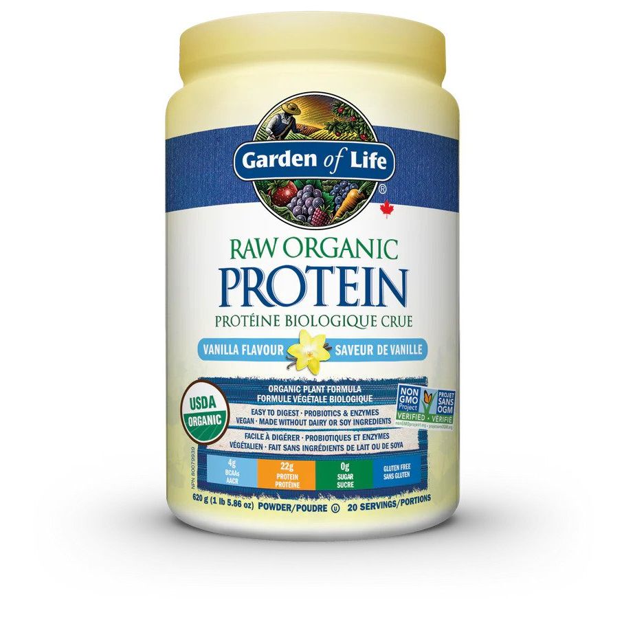RAW ORGANIC PROTEIN VANILLA 624G