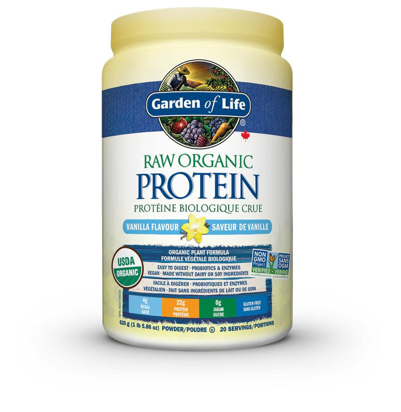 RAW ORGANIC PROTEIN VANILLA 624G