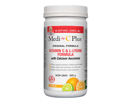 VITAMIN C & L-LYSINE WITH CALCIUM ASCORBATE - CITRUS 600G