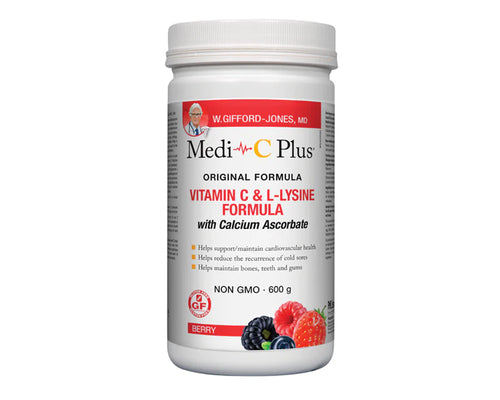 VITAMIN C &amp; L-LYSINE FORMULA WITH CALCIUM ASCORBATE - BERRY 600G