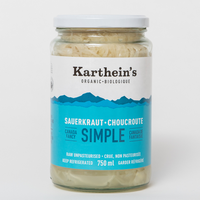 RAW SIMPLE SAUERKRAUT 750ML