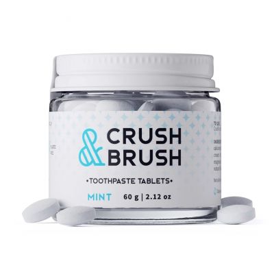 CRUSH & BRUSH TOOTHPASTE TABLETS MINT 80T