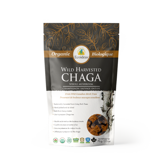 ORGANIC CHAGA WHOLE CHUNKS 70G