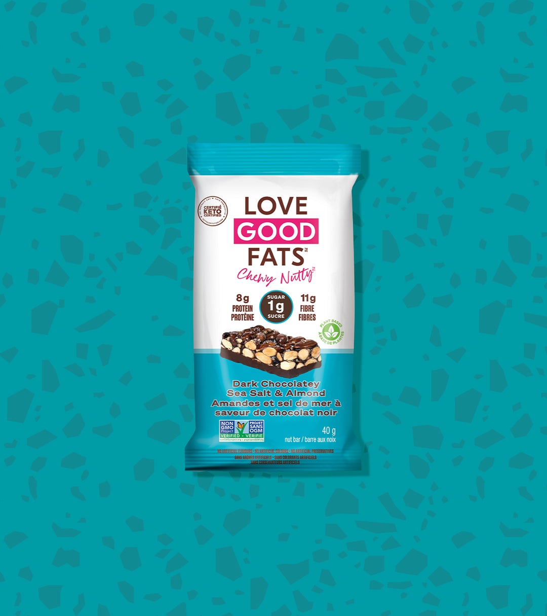 CHEWY NUTTY DARK CHOCOLATEY SEA SALT &  ALMOND BAR