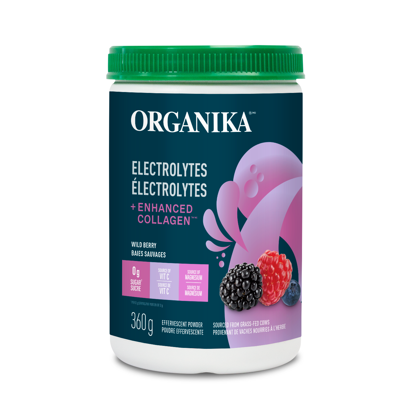 ELECTROLYTES + ENHANCED COLLAGEN WILD BERRY 360G