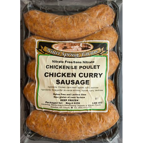 CHICKEN CURRY SAUSAGE 5 PACK