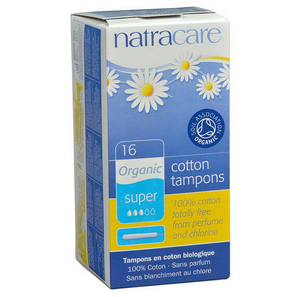 ORGANIC SUPER TAMPONS WITH APPLICATOR 16PK