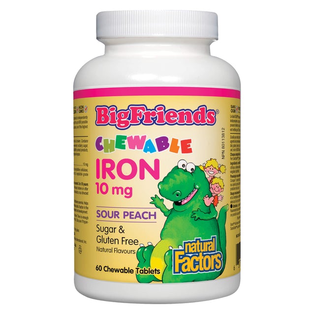 BIG FRIENDS KIDS IRON 10MG 60 CHEWS