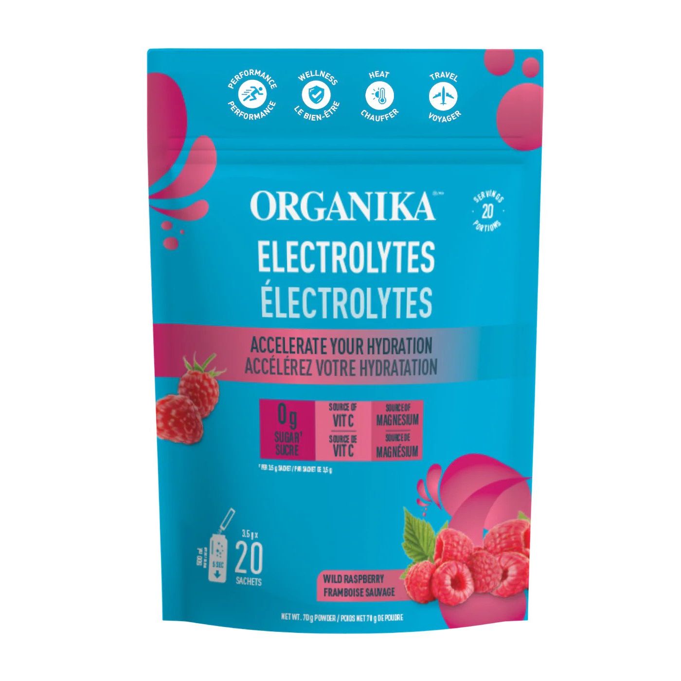 ELECTROLYTES WILD RASPBERRY 20 SACHETS