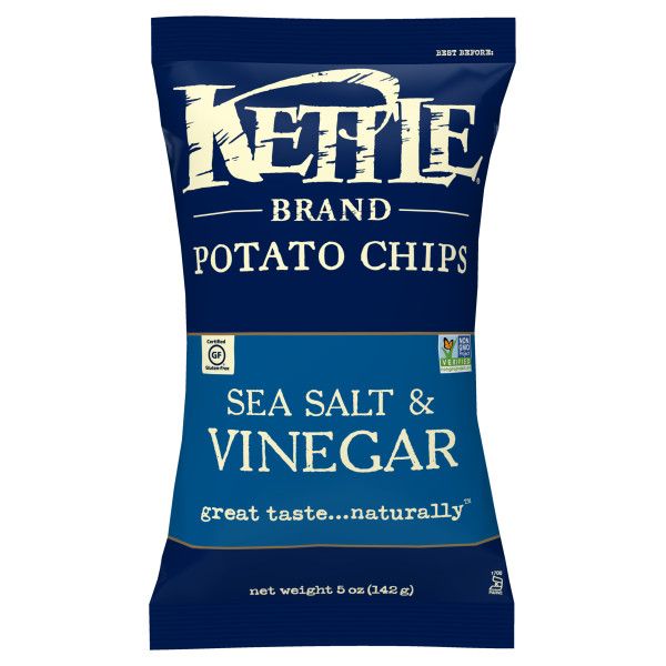 SEA SALT & VINEGAR CHIPS 198G