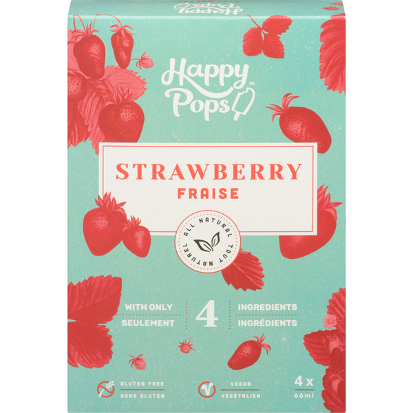 ICE POP STRAWBERRY 4 PACK