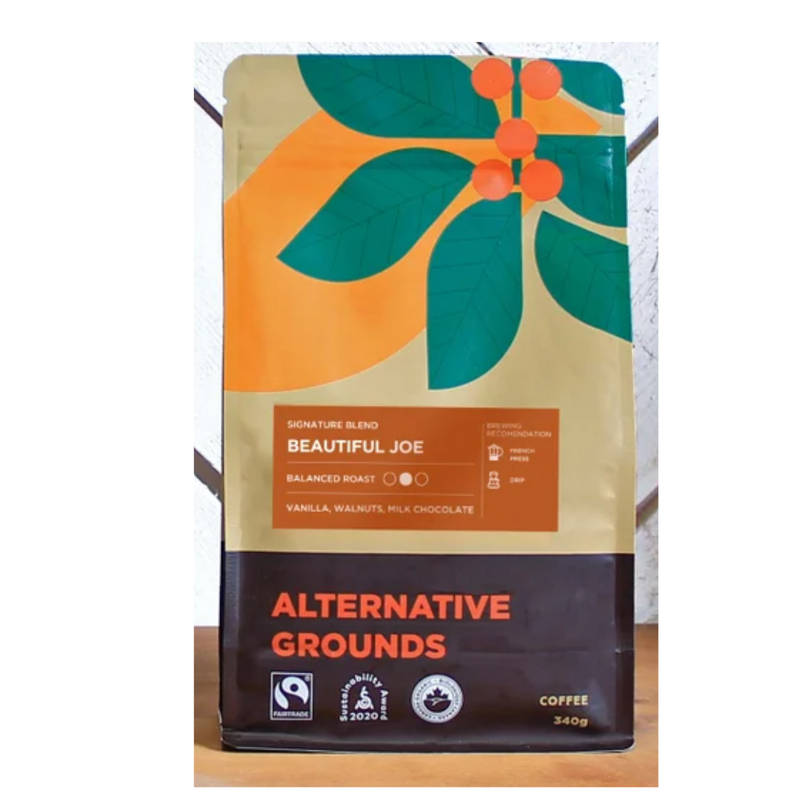 ORGANIC COFFEE BEANS BEAUTIFUL JOE 340G