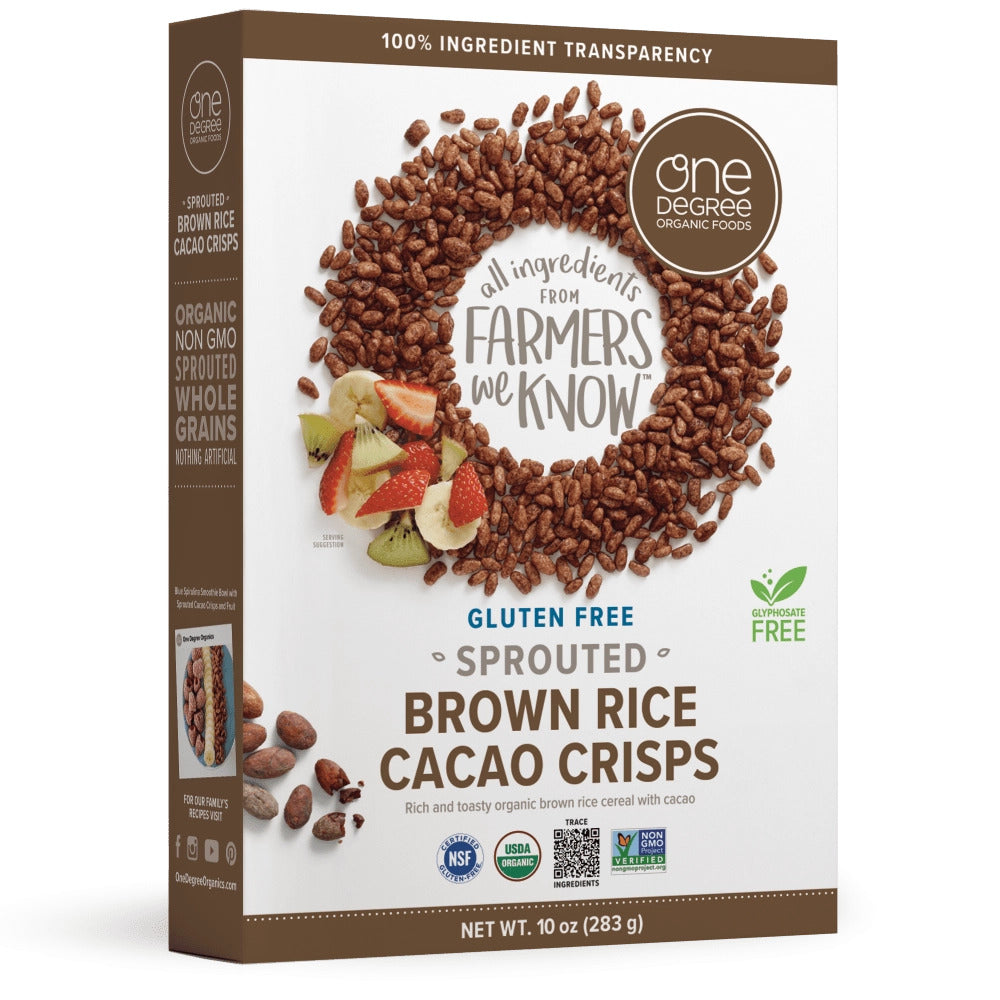 SPROUTED BROWN RICE CACAO CRISPS 283G