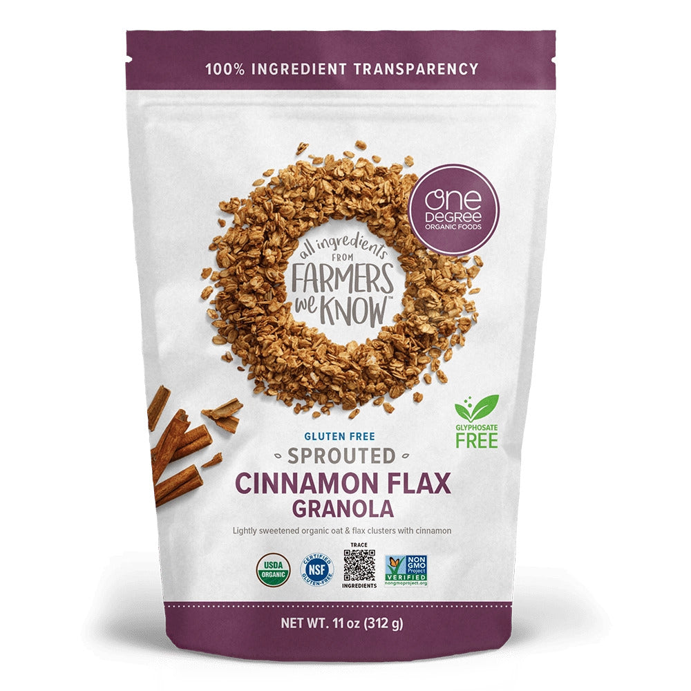SPROUTED OAT GRANOLA CINNAMON FLAX 312G