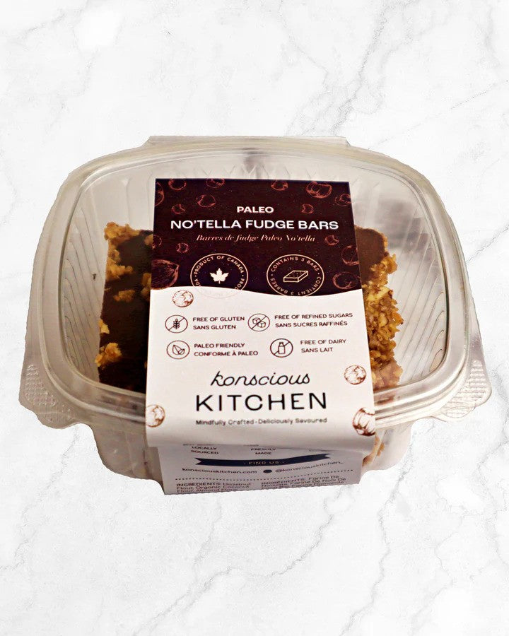 PALEO NO'TELLA FUDGE BARS 225G