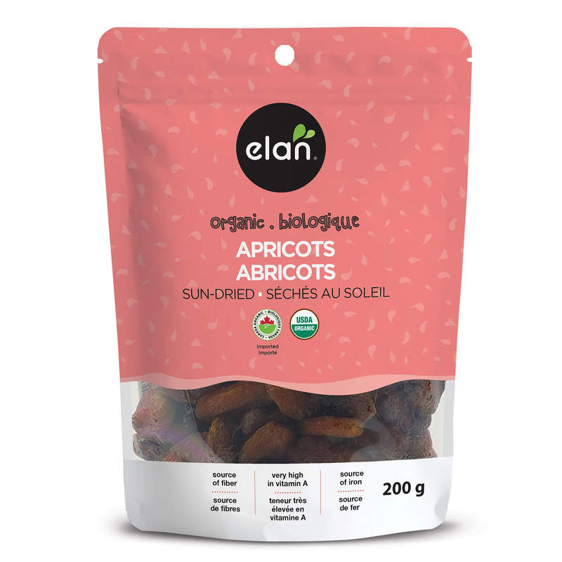 ORGANIC SUN DRIED APRICOTS 200G