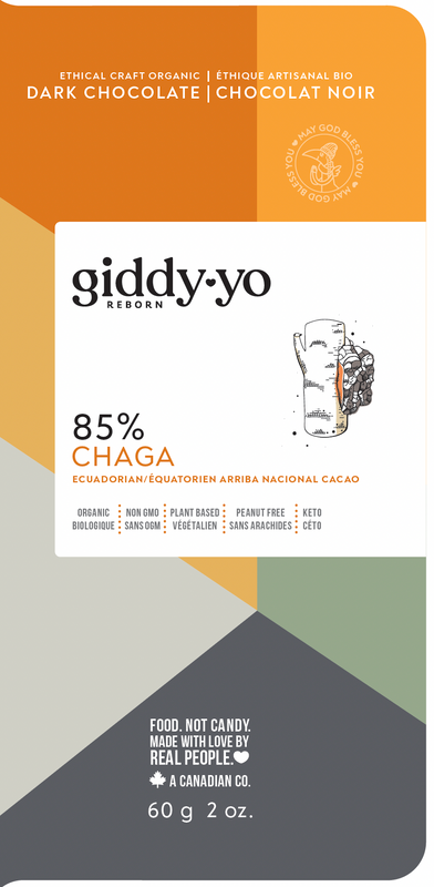 CHAGA 85% DARK CHOCOLATE BAR 60G