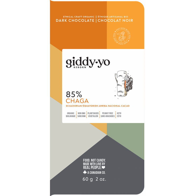 CHAGA 85% DARK CHOCOLATE BAR 60G