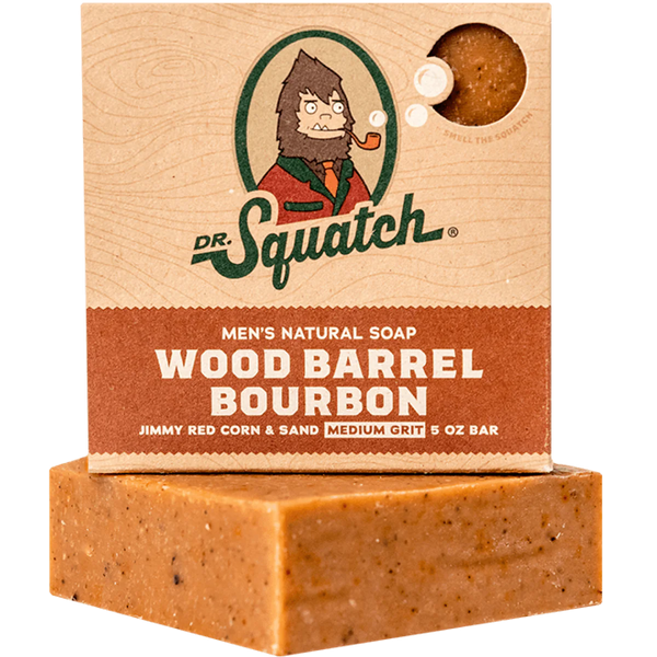 WOOD BARREL BOURBON BAR SOAP 5OZ