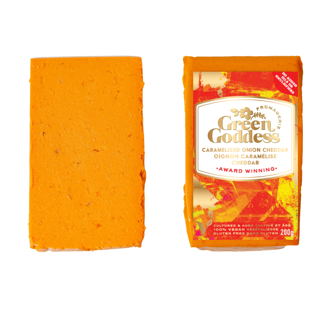 VEGAN CARAMELIZED ONION CHEDDAR 200G