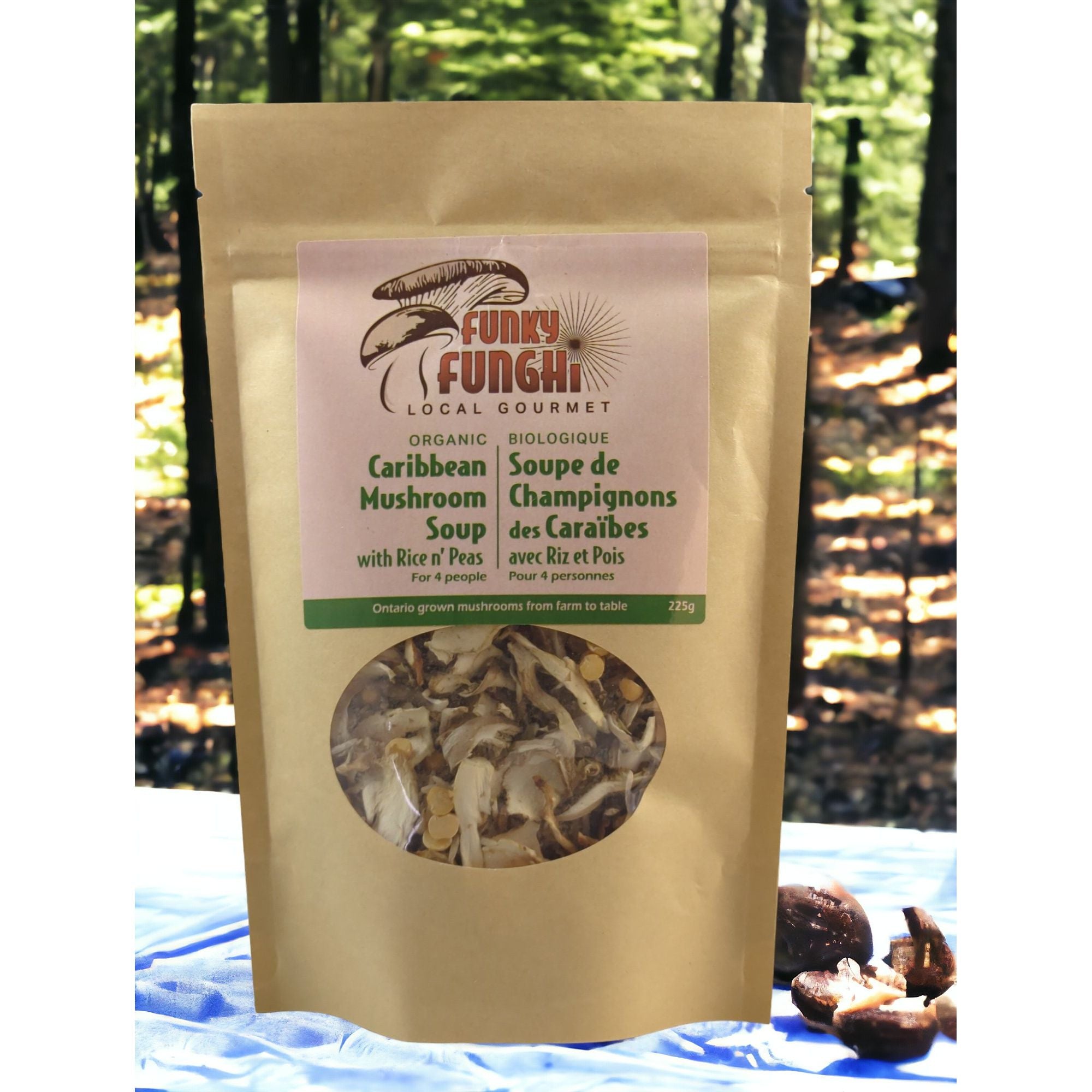 CARRIBEAN MUSHROOM SOUP WITH RICE & PEAS 225G