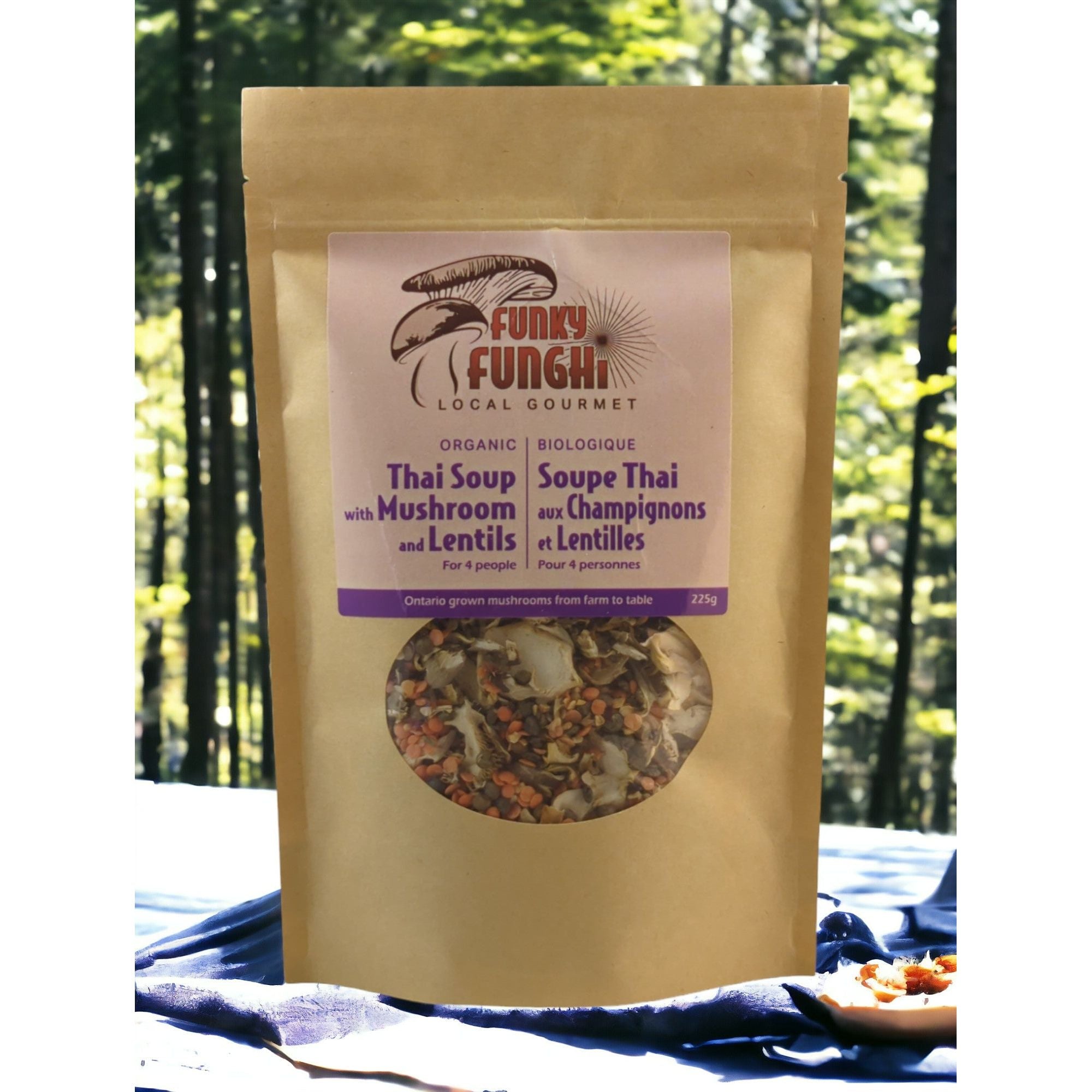 THAI SOUP MUSHROOMS & LENTILS 225G