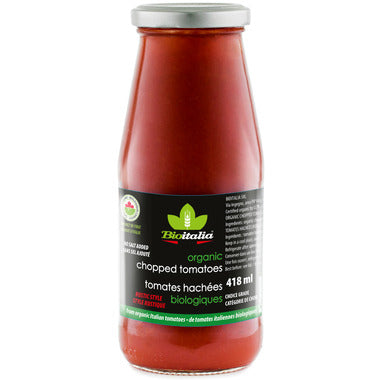 ORGANIC CHOPPED TOMATOES 418ML