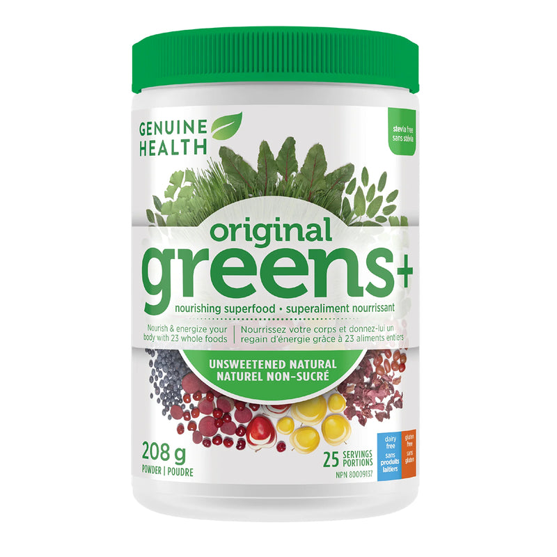 GREENS+ UNSWEETENED NATURAL 208G