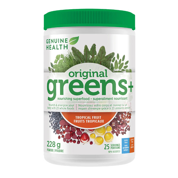 GREENS+ TROPICAL FRUIT 228G