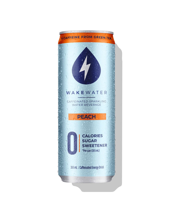 CAFFEINATED SPARKLING WATER PEACH