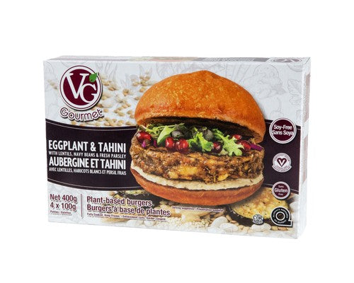 PLANT-BASED BURGERS EGGPLANT & TAHINI 4 X 100G