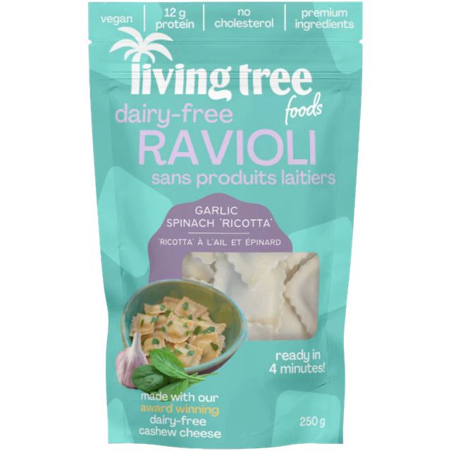 GARLIC SPINACH 'RICOTTA' RAVIOLI 250G