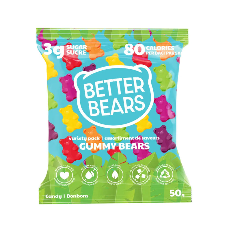 GUMMY BEARS VARIETY PACK 50G