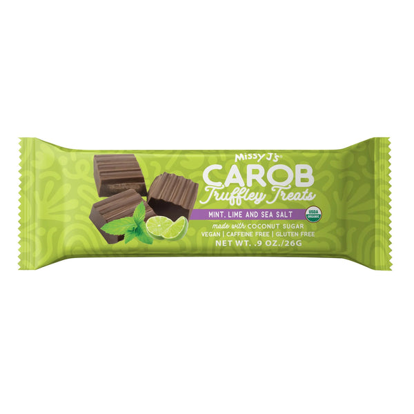 CAROB TRUFFLEY TREATS - MINT, LIME AND SEA SALT 39G