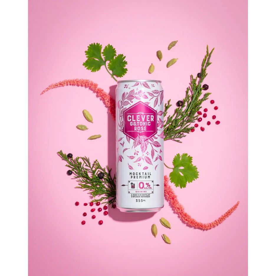 PINK GIN & TONIC MOCKTAIL 355ML