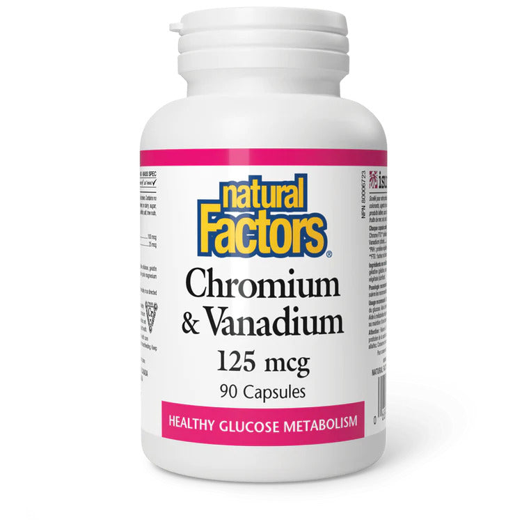 CHROMIUM & VANADIUM 125MCG 90C